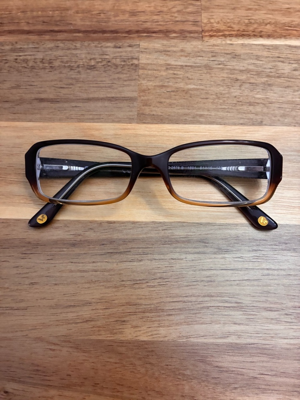 Vogue Eyeglasses Glasses Frames VO2675-B 1851 51-16-135 Brown Fade Rectangular